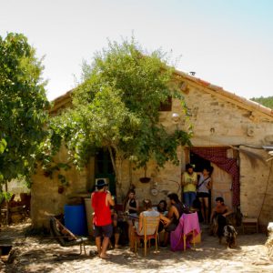 Ecoaldea Fraguas, ubicada en el termino municipal de Monasterio, Guadalajara (Castilla-La Mancha). ESPAÑA