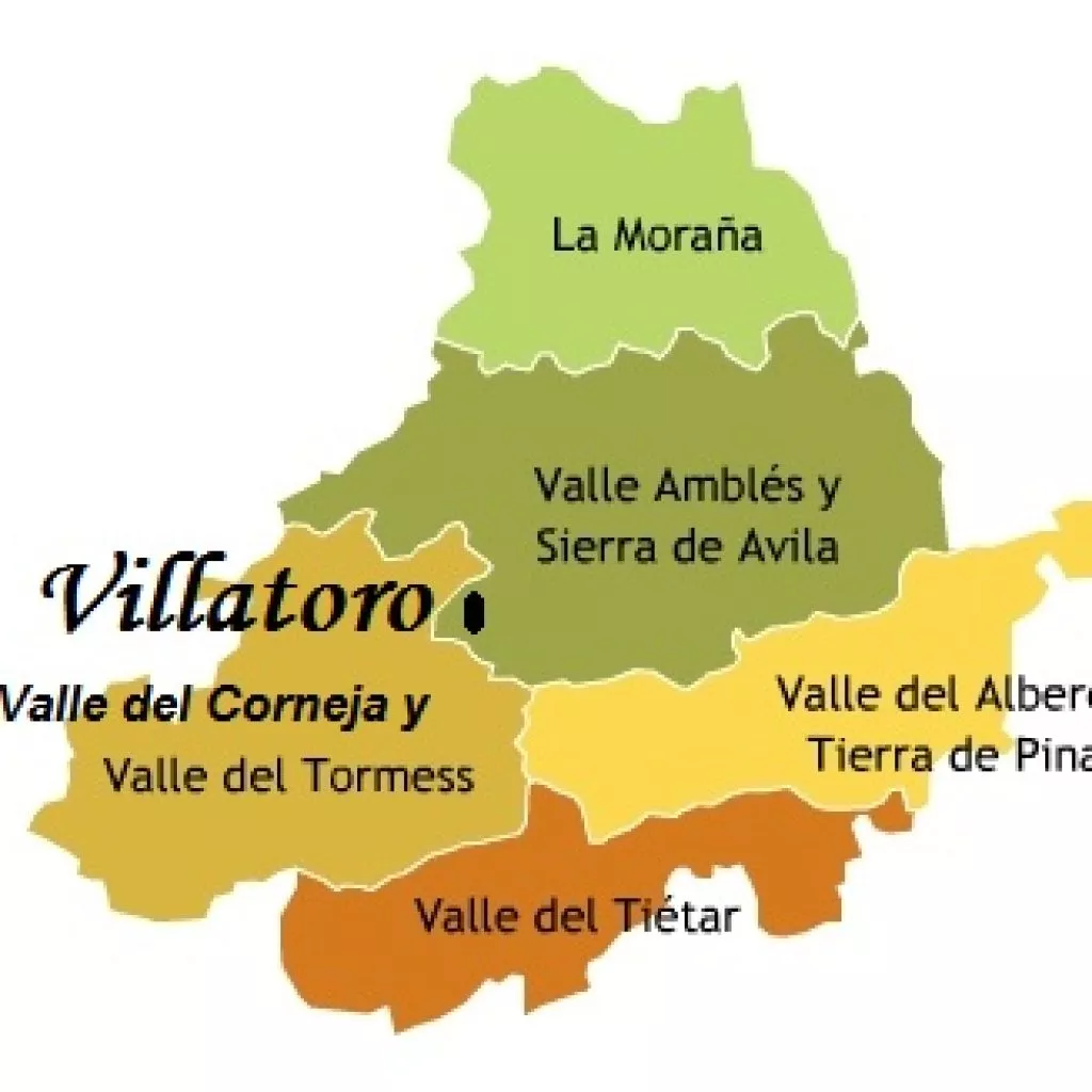 Comarcas provincia de Ávila.