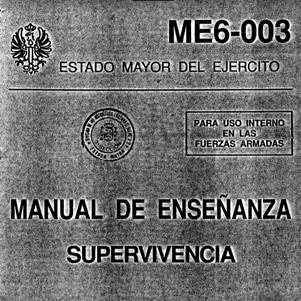 Portada del manual militar de superviviencia del Estado Mayor del Ejército de España.